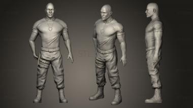 3D model Dwayne Rock (STL)